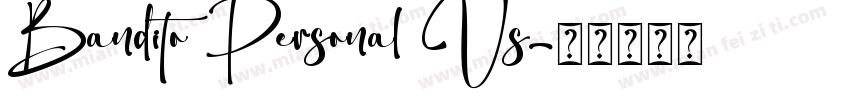 Bandito Personal Us字体转换